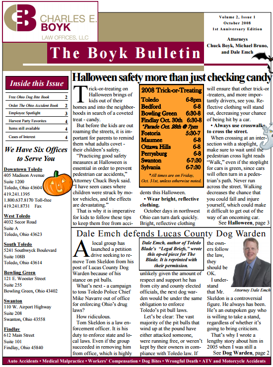 October 2008 Boyk Bulletin
