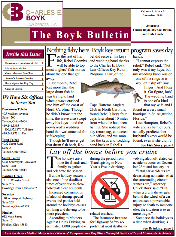 December 2008 Boyk Bulletin
