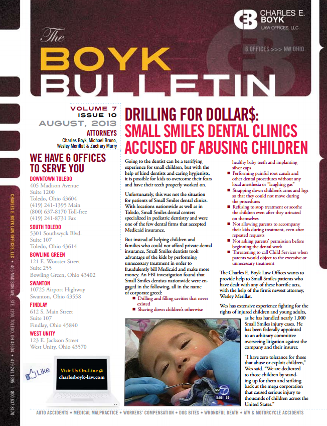 August 2013 Boyk Bulletin