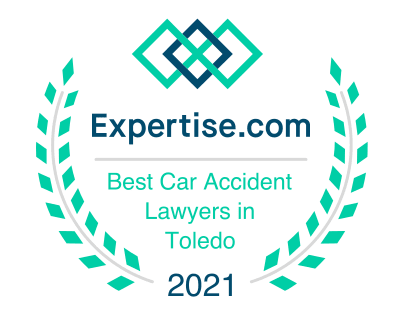 expertise.com badge, best car accident lawyers in toledo
