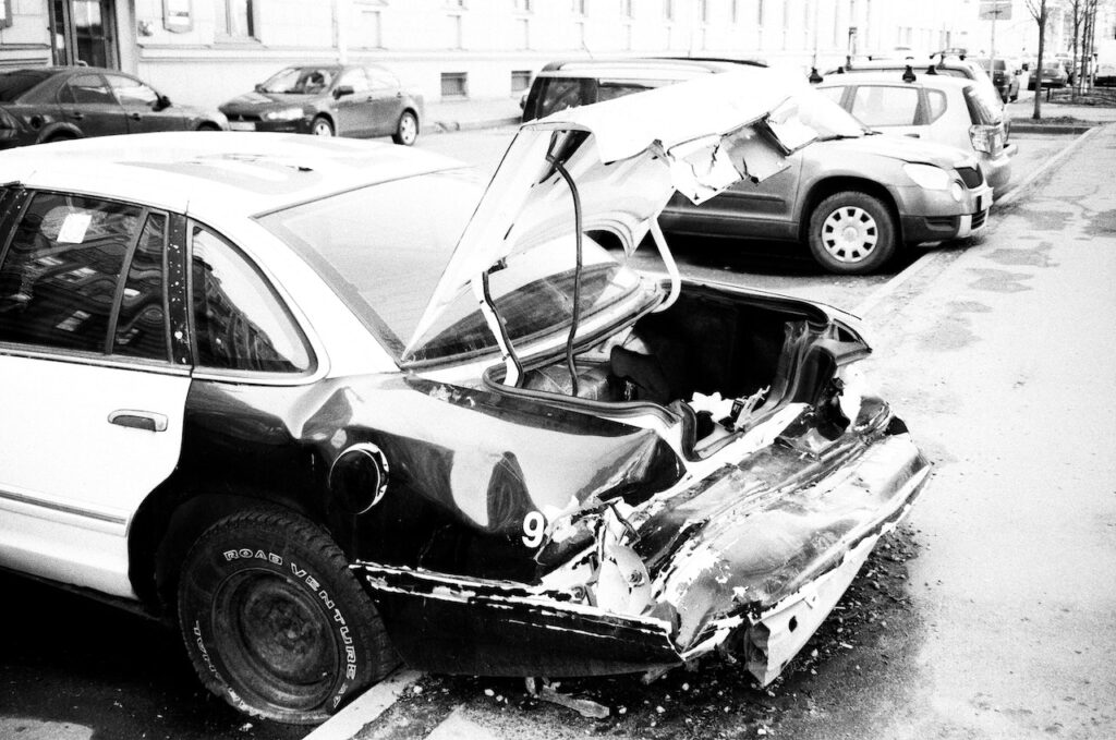 crashed car